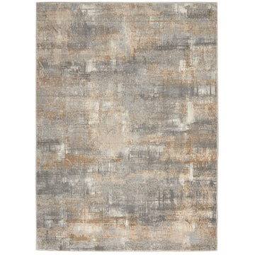 CK Rush CK951 Modern Crosshatched Linear Abstract Distressed Hi-Low Textured Low-Profile Short-Pile Grey/Beige/Charcoal/Taupe Rug-Calvin Klein-Rug Love - The Most Loved Rug Store